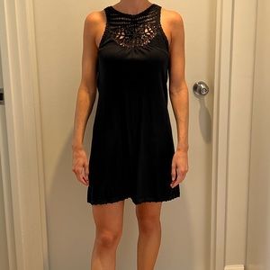 BCBG Crochet Black Dress